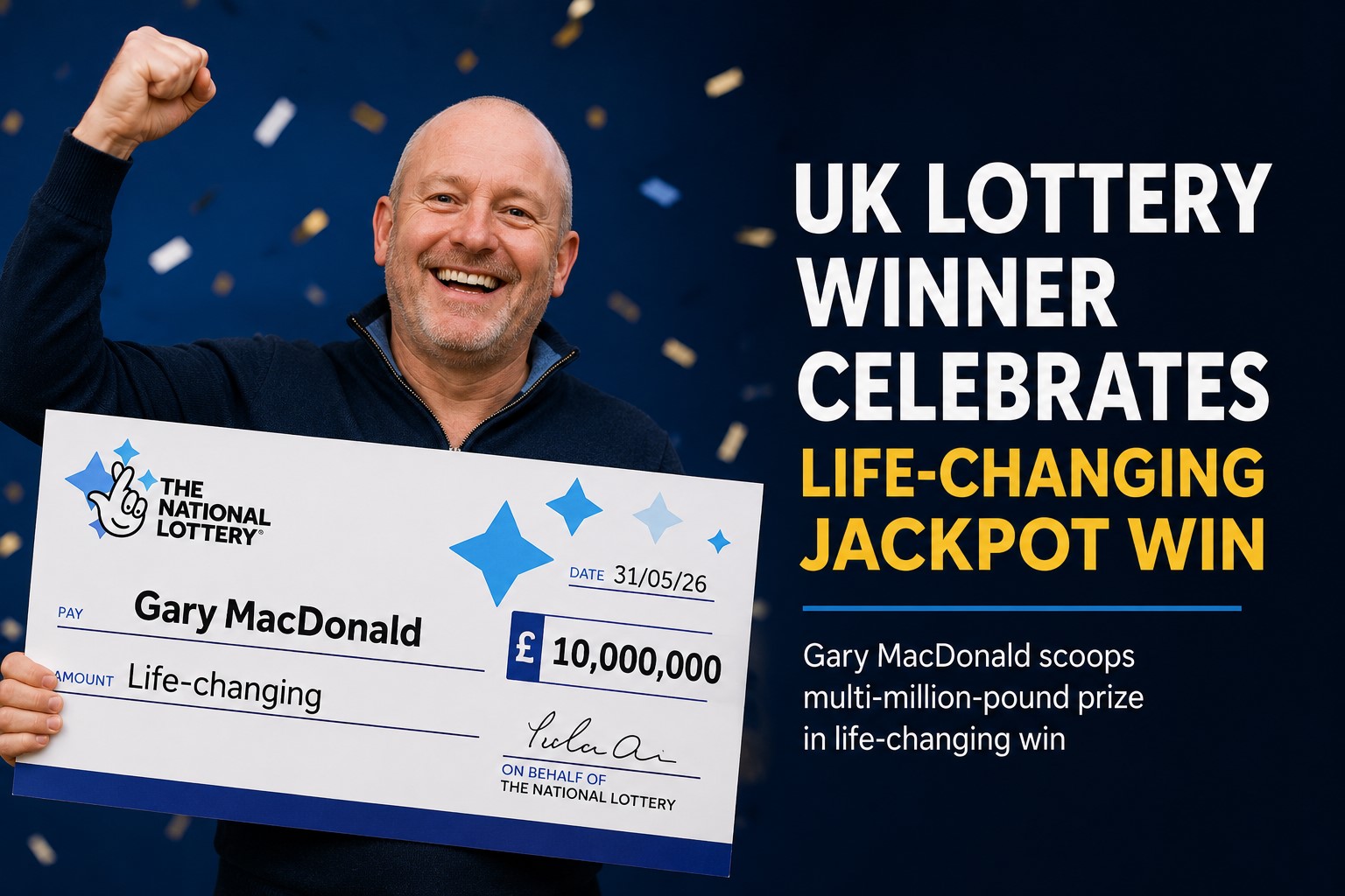 UK Lottery Winner Celebrates Life-Changing Jackpot After Extraordinary Win