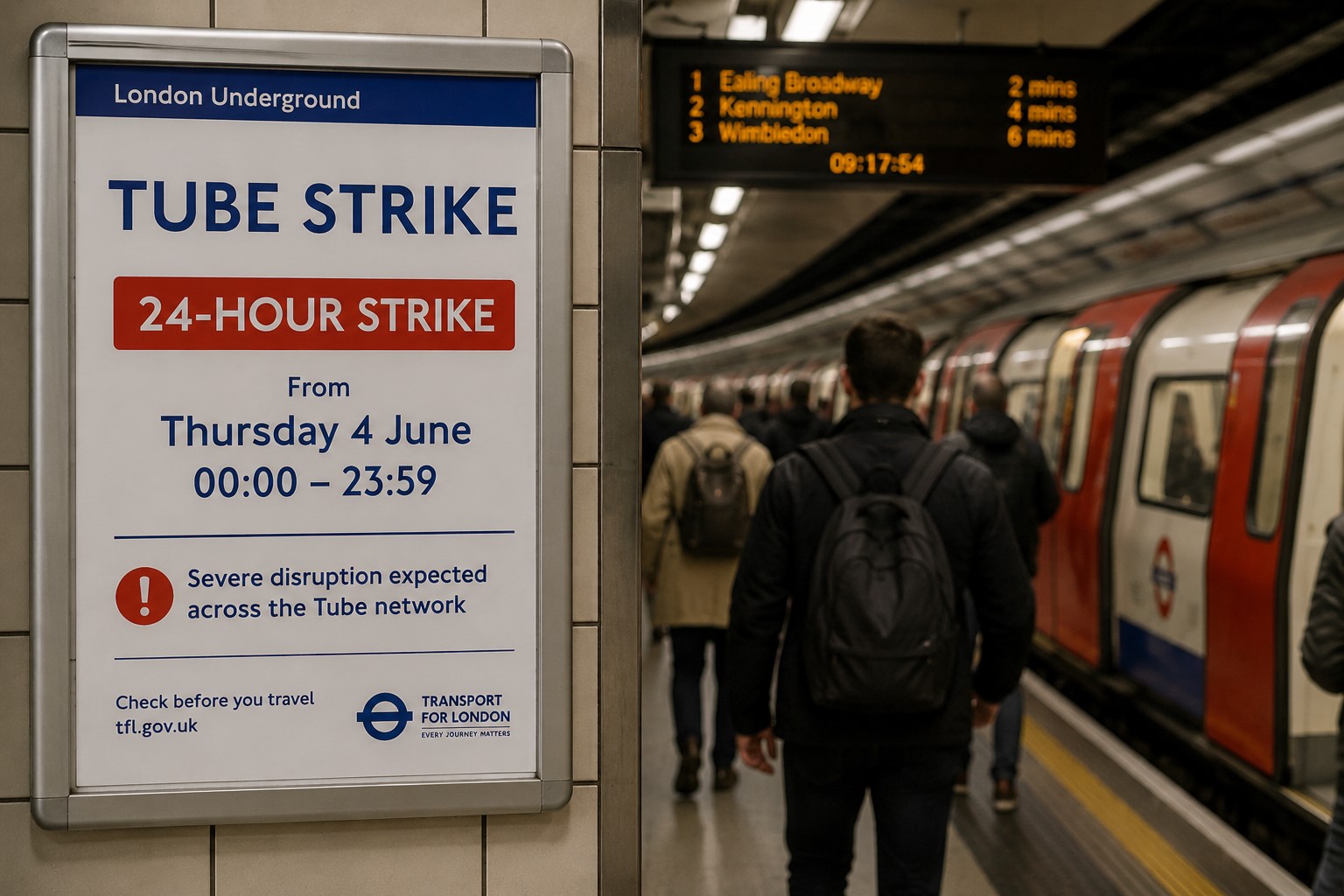London Tube Strikes Continue as Commuters Face Another Day of Travel Disruption
