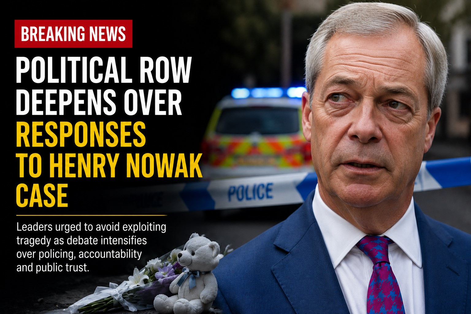 Political Row Deepens Over Responses to Henry Nowak Case