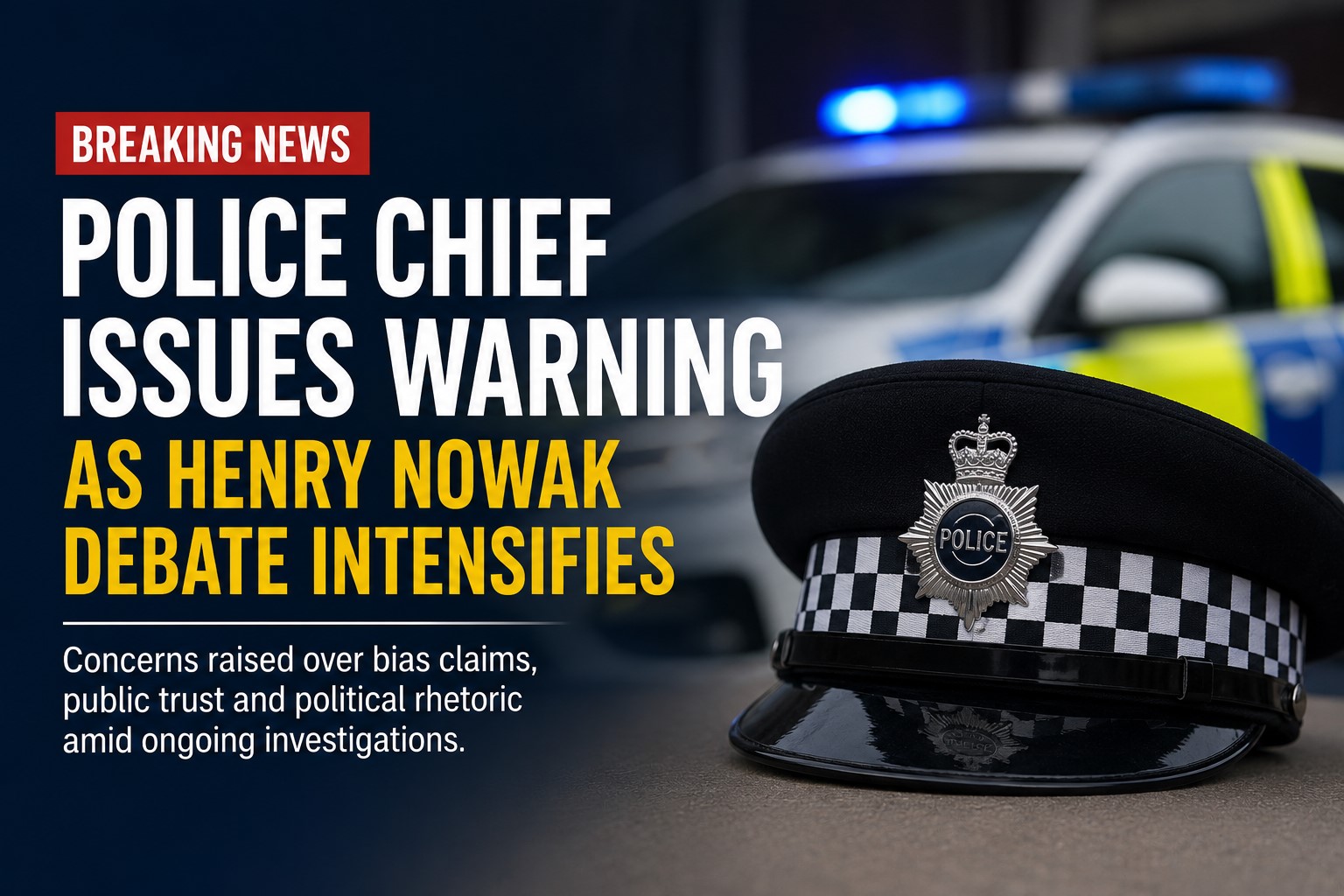 Police Chief Warns Against Deepening Divisions Amid Henry Nowak Debate