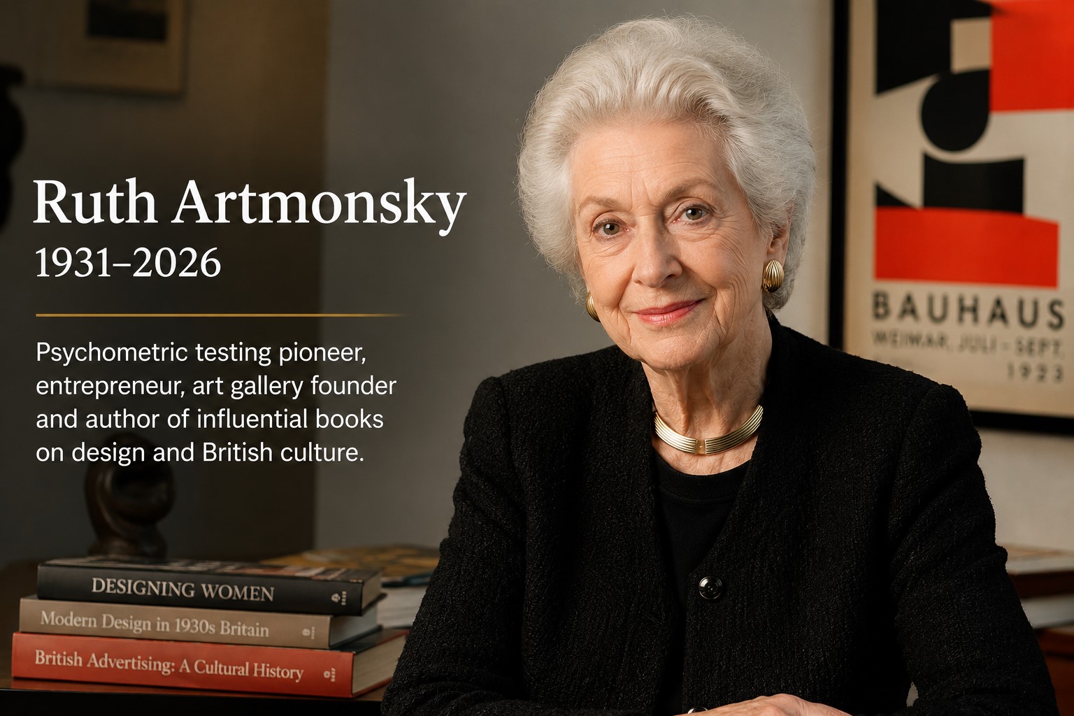 Ruth Artmonsky, Psychometric Testing Pioneer and Design Historian, Dies Aged 94
