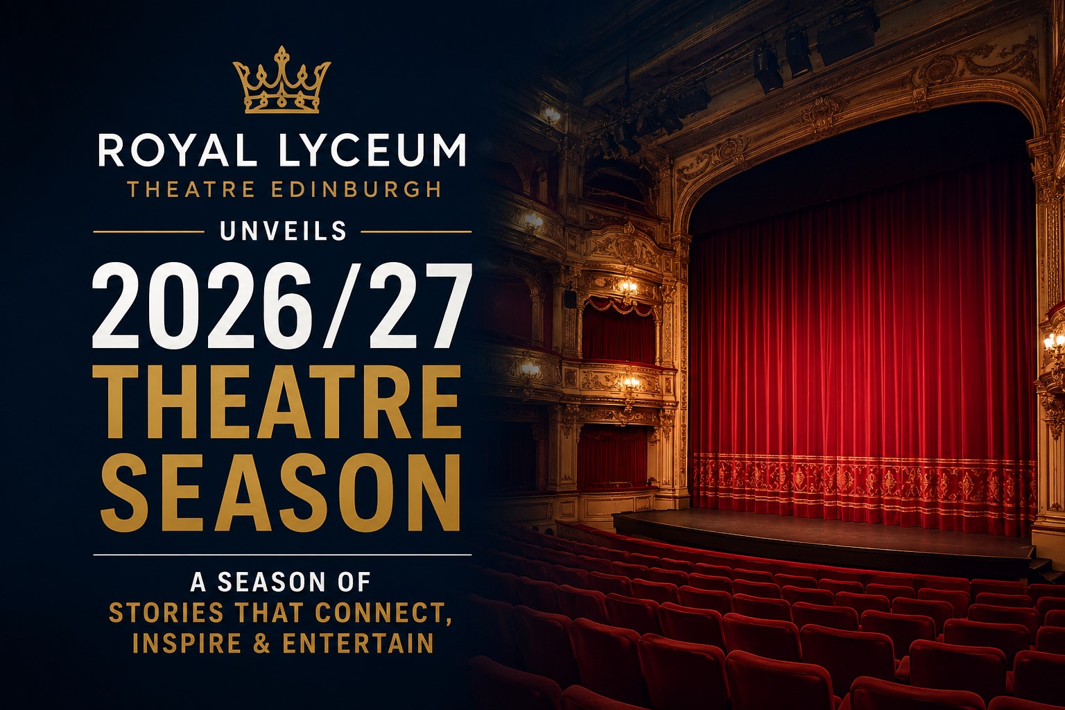 Royal Lyceum Announces Ambitious Lineup for 2026/27 Theatre Season
