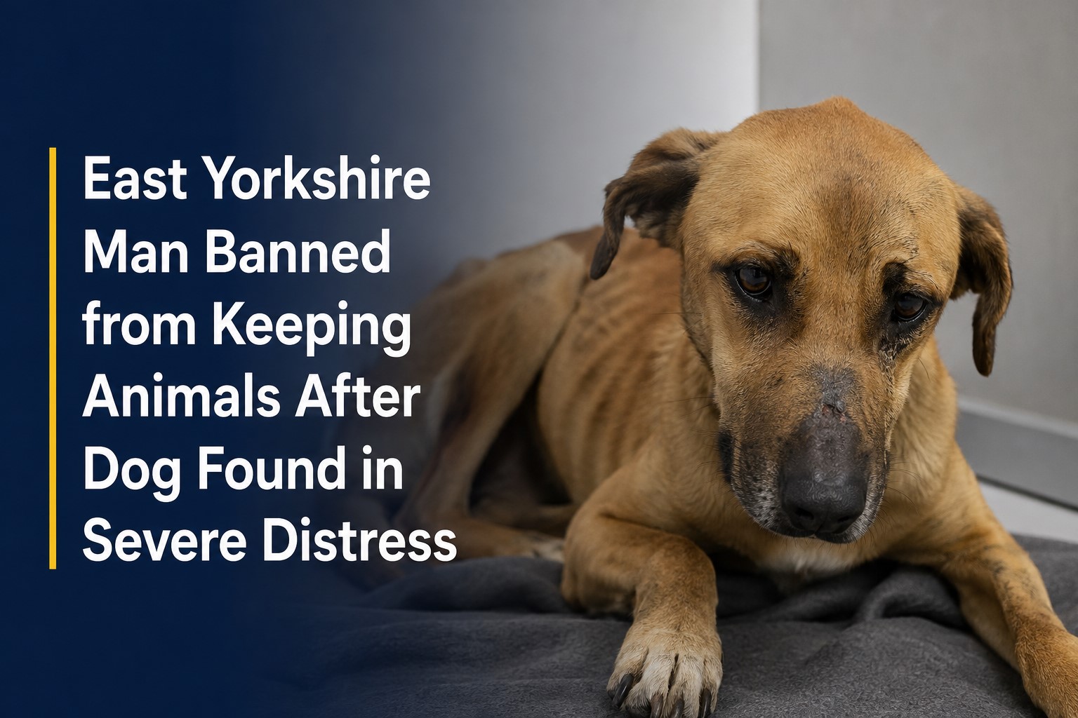 East Yorkshire Man Banned from Keeping Animals After Dog Found in Severe Distress