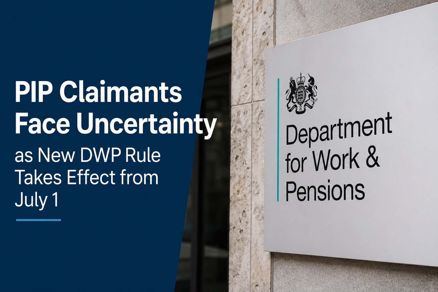 PIP Claimants Face Uncertainty as New DWP Rule Takes Effect from July 1