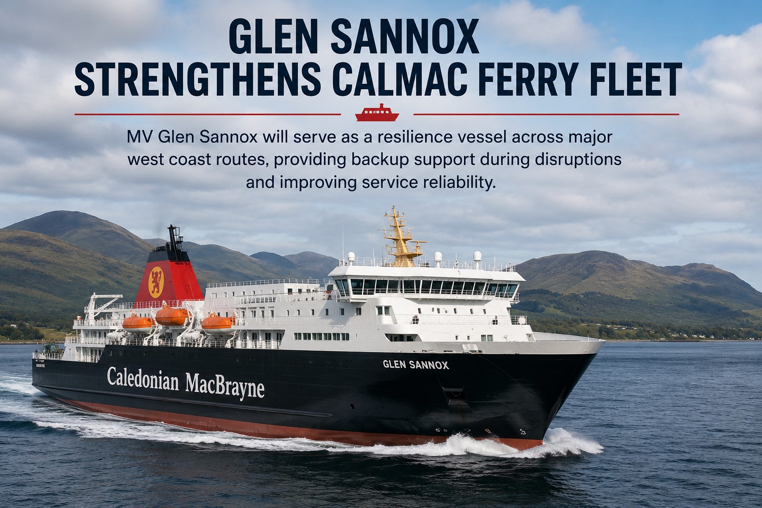 Glen Sannox Strengthens CalMac Ferry Fleet