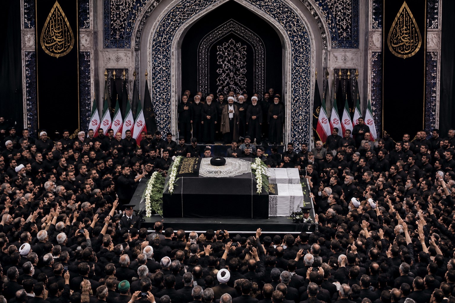Iran’s Slain Leader Khamenei Lies in State as Week-Long Funeral Begins