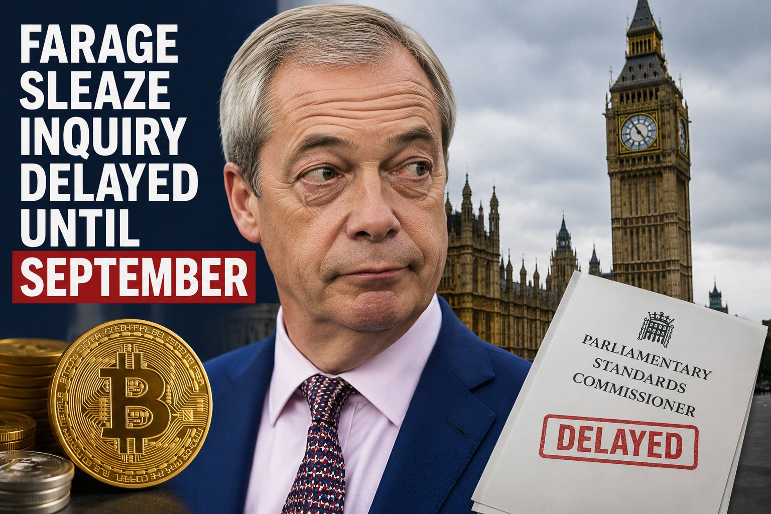 Farage Sleaze Report Delayed Until September