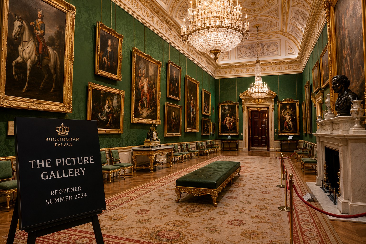 Buckingham Palace Unveils First Look at Revamped Picture Gallery