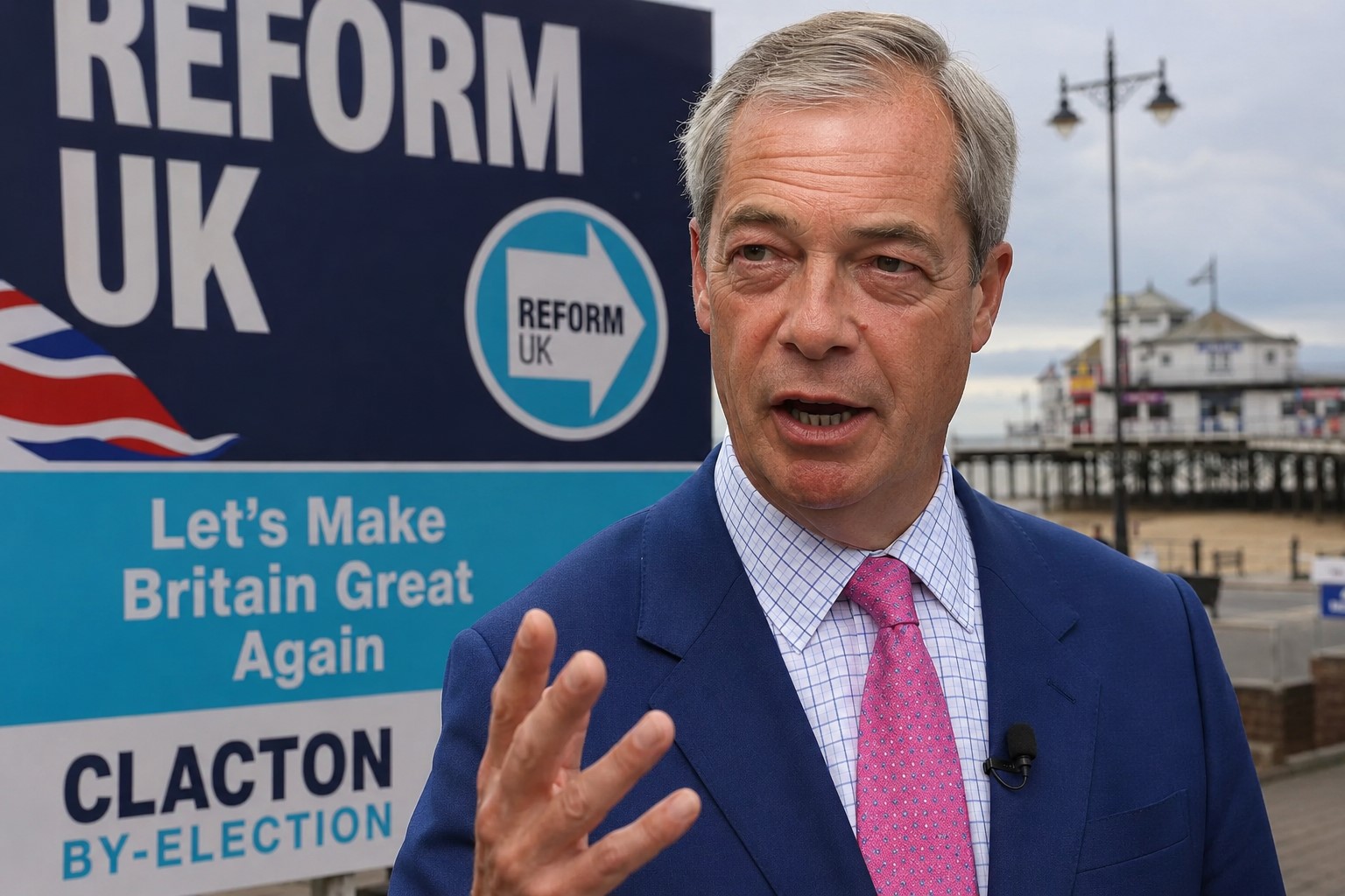 Nigel Farage Bets on Reform’s Future as Conservatives Step Aside in Clacton By-Election