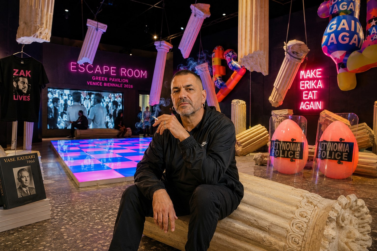 Andreas Angelidakis Reflects on Loss, Resilience and His Bold RuPaul-Inspired Art Installation