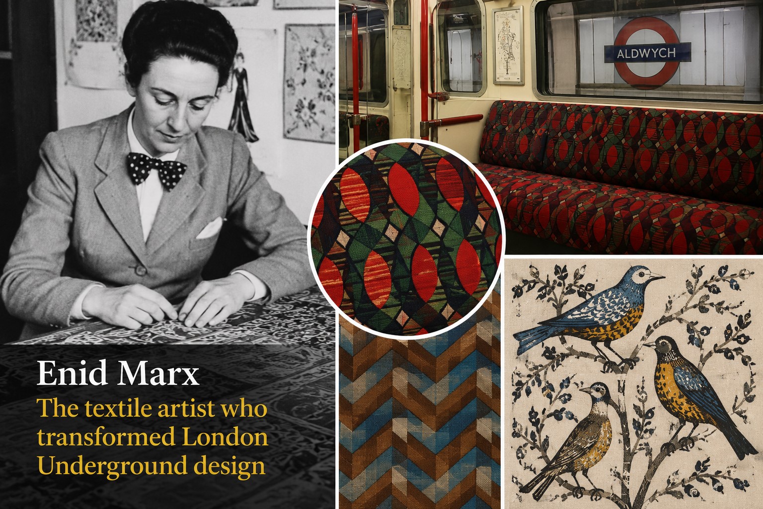 Enid Marx: The Visionary Textile Artist Who Transformed London Tube Travel