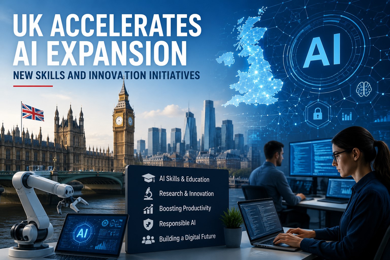 UK Accelerates AI Expansion with New Skills and Innovation Initiatives