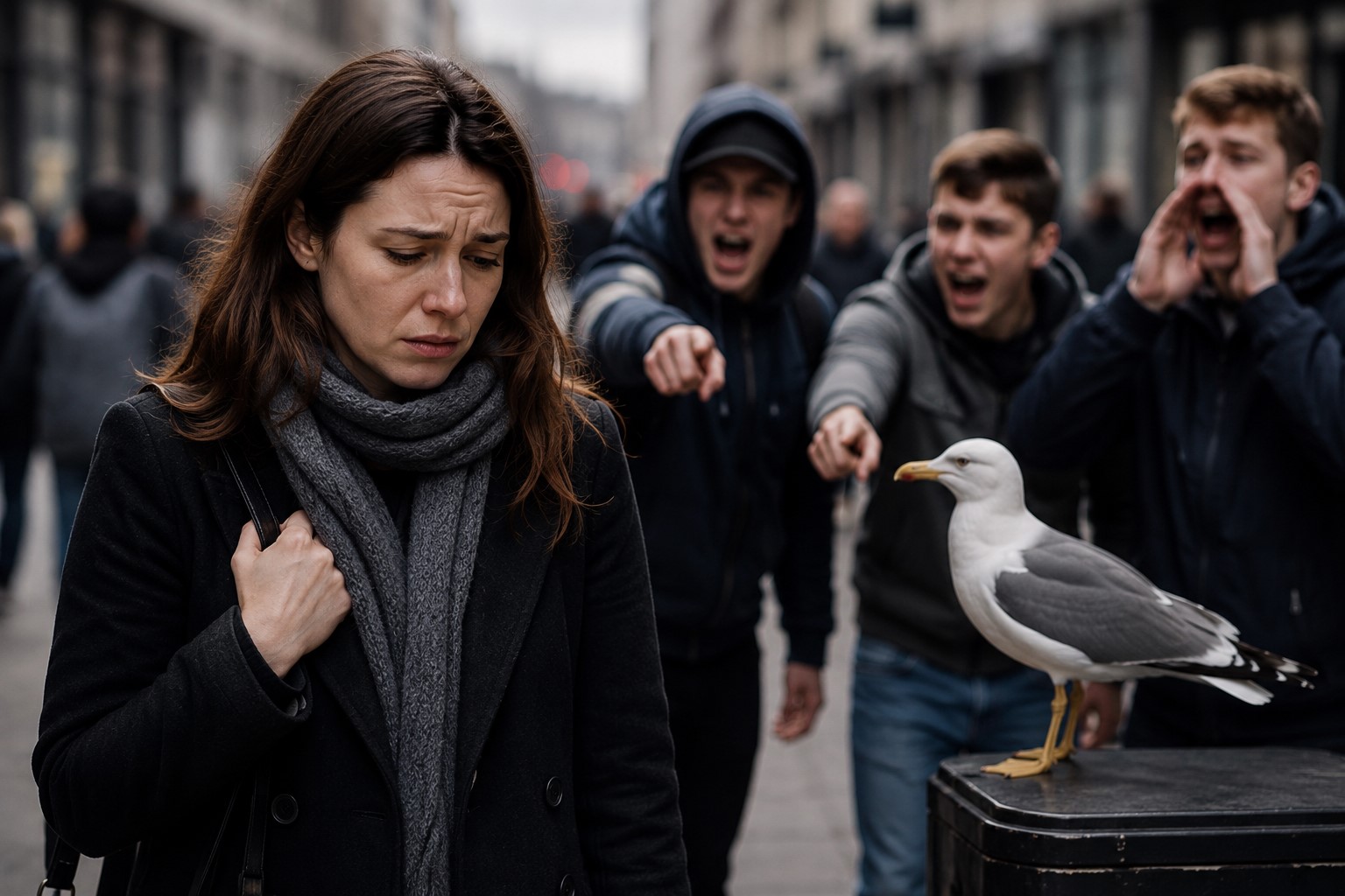 Woman Says Far-Right Misinformation Led to ‘Seagull Eater’ Abuse in Public
