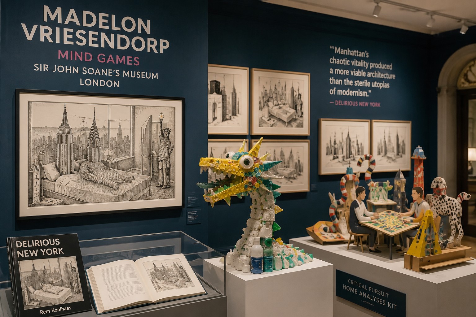 Madelon Vriesendorp Exhibition Explores Surreal Architectural Fantasies Through Playful Skyscraper Art