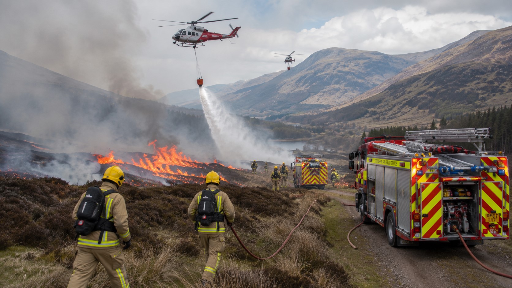 Scotland Wildfires Continue as Fire Risk Stays High Across the UK