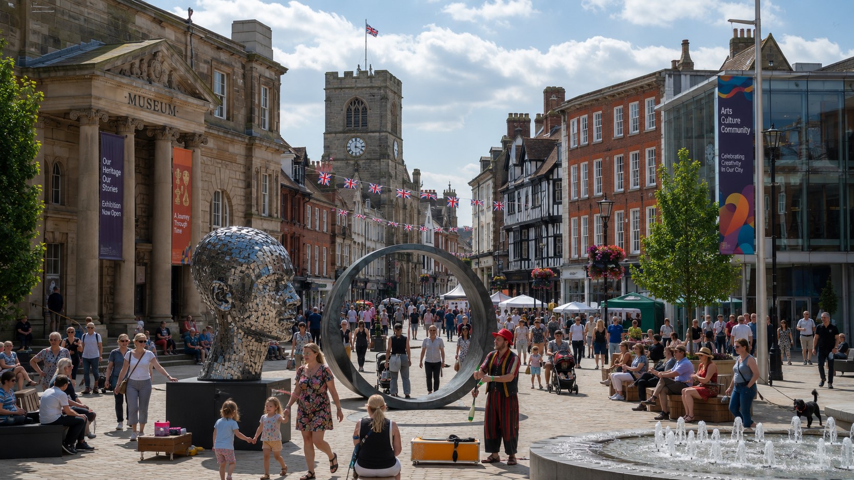 Fifteen UK Towns Shortlisted for Landmark Town of Culture 2028 Title