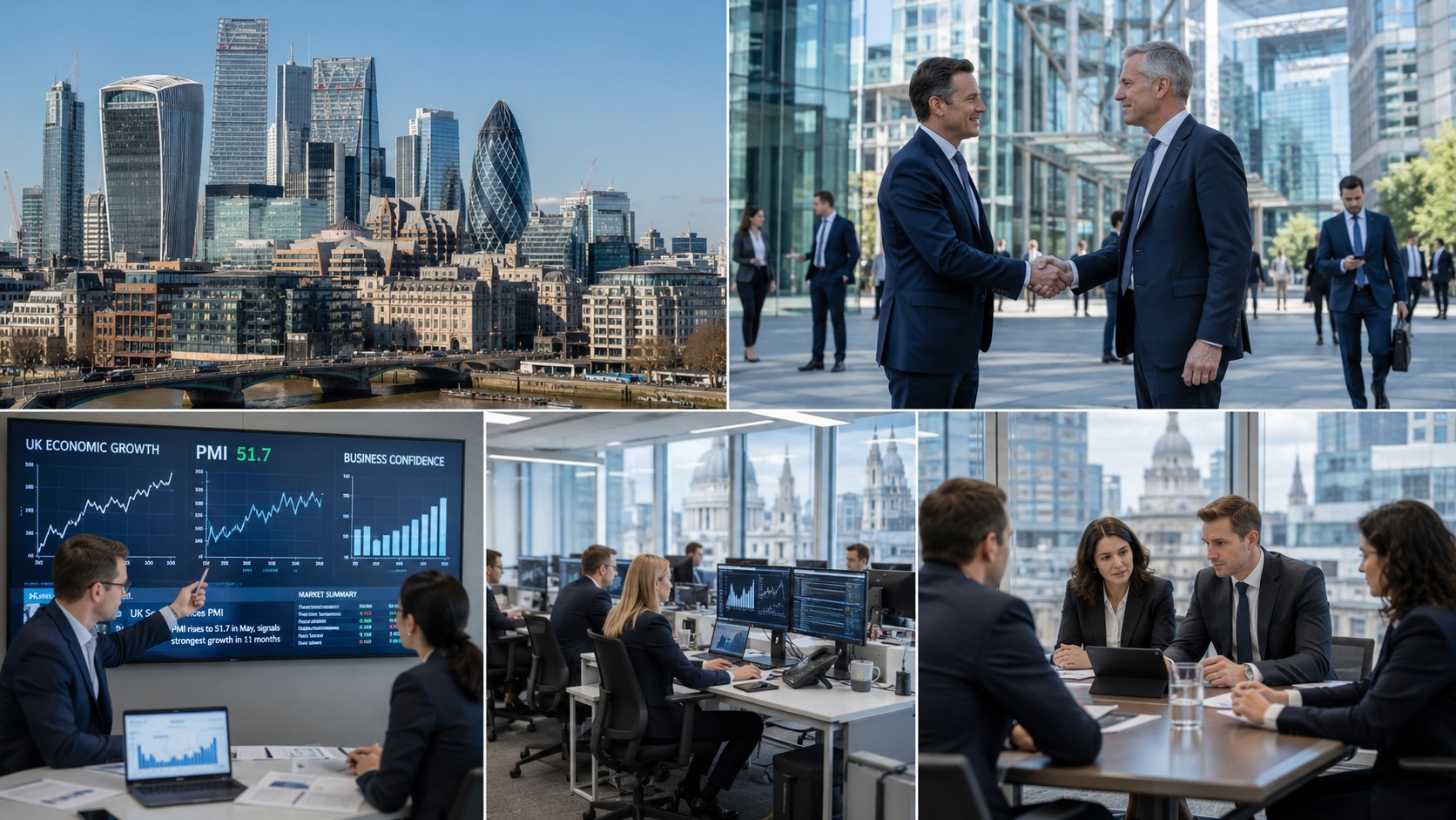 UK Private Sector Returns to Growth as Business Confidence Improves