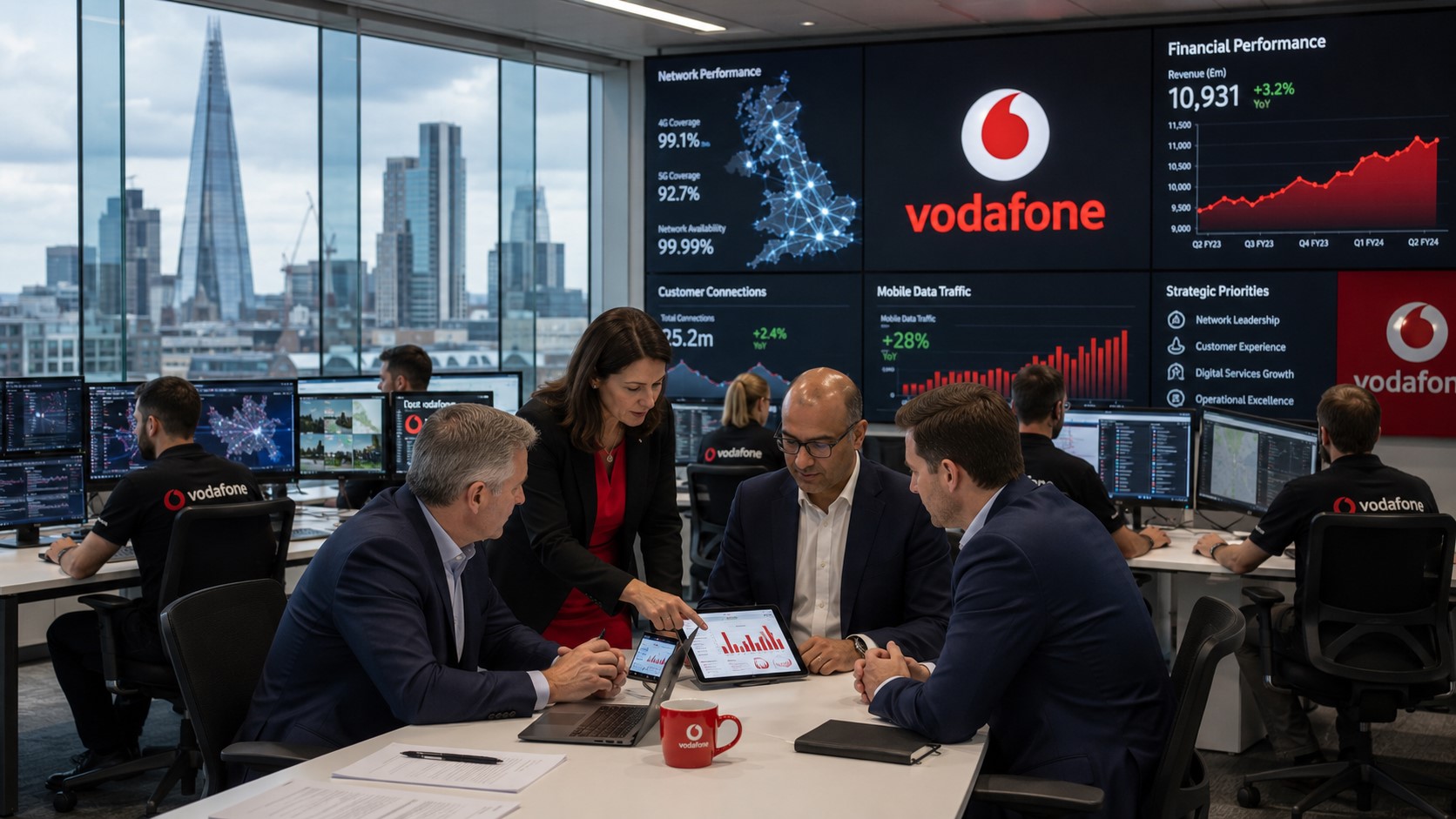 Vodafone Raises Profit Outlook After Strong First-Quarter Performance
