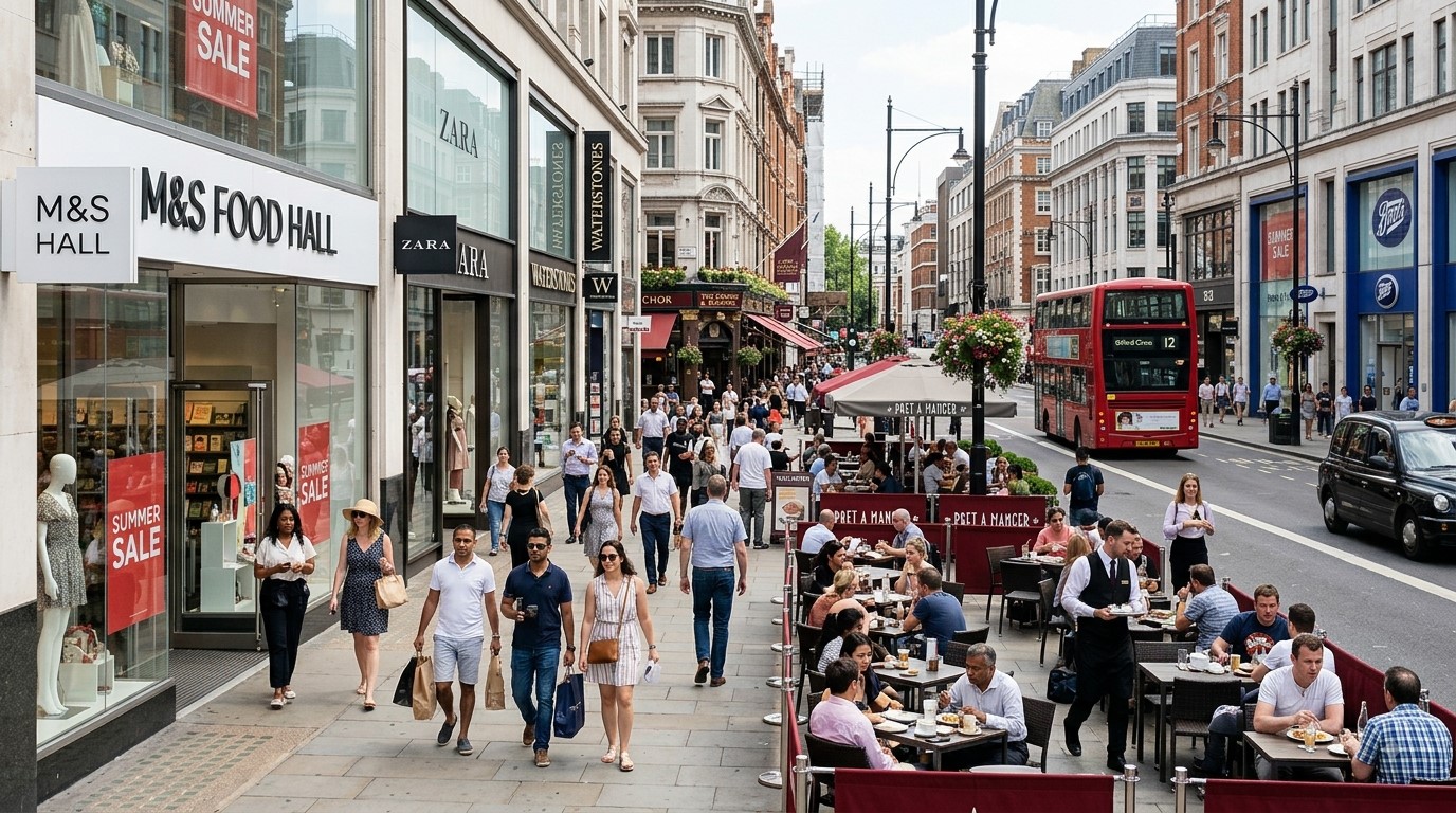 UK Consumer Confidence Hits Near Two-Year High as Summer Spending Strengthens