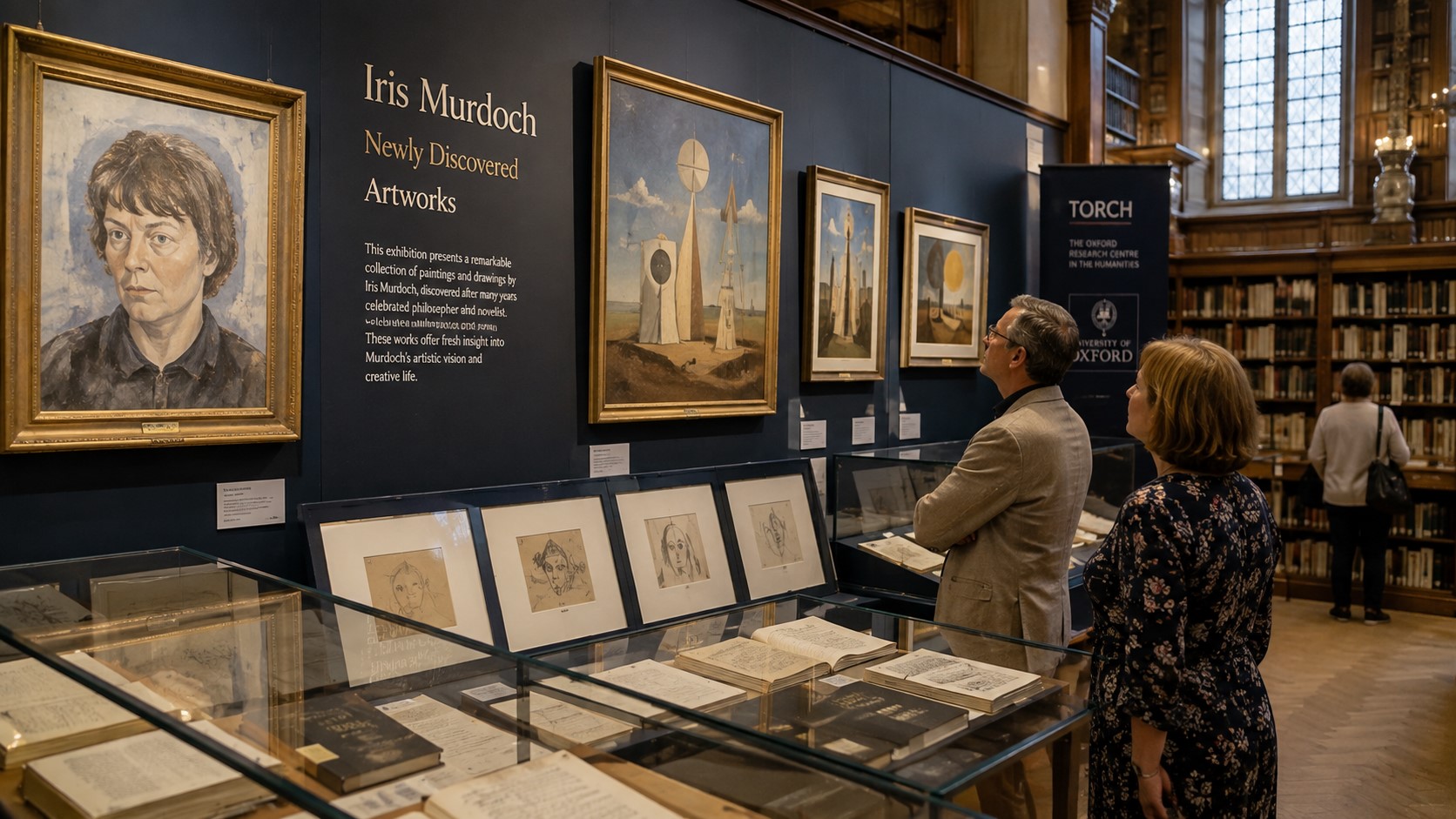 More Than 80 Hidden Iris Murdoch Artworks Discovered and Put on Public Display