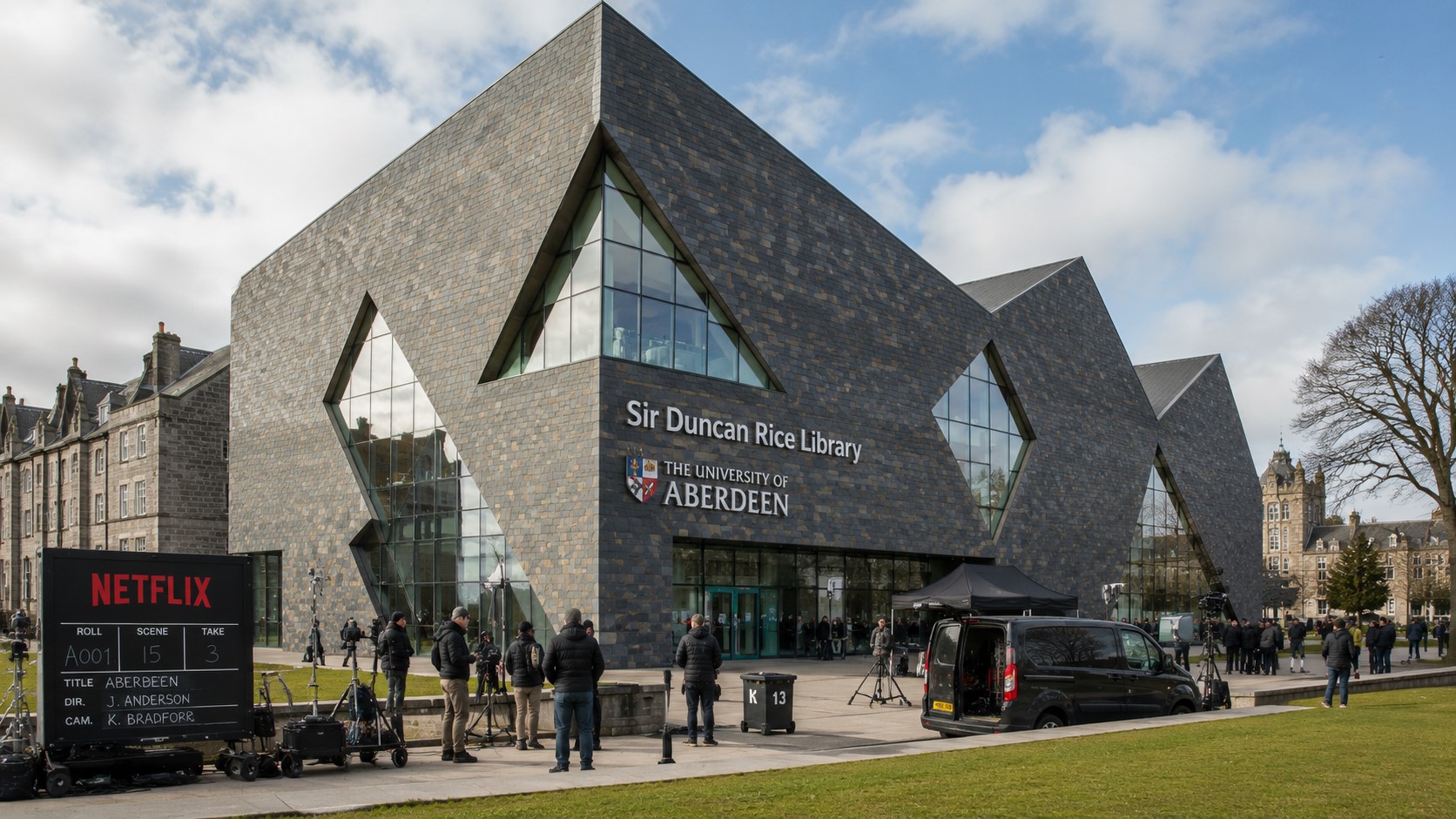 Aberdeen Landmark Sir Duncan Rice Library Set to Appear in Netflix’s Dept. Q