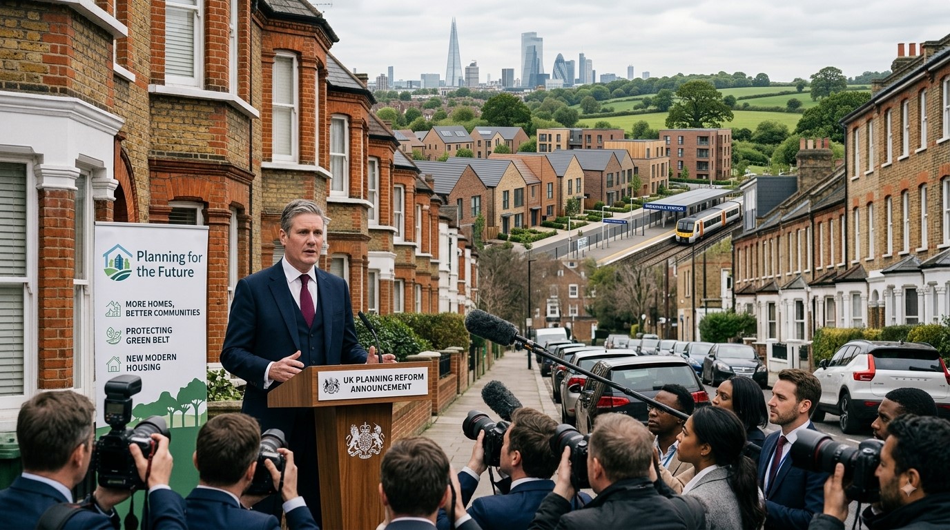 UK Government Unveils “Default Yes” Planning Rules to Accelerate Housebuilding Near Train Stations