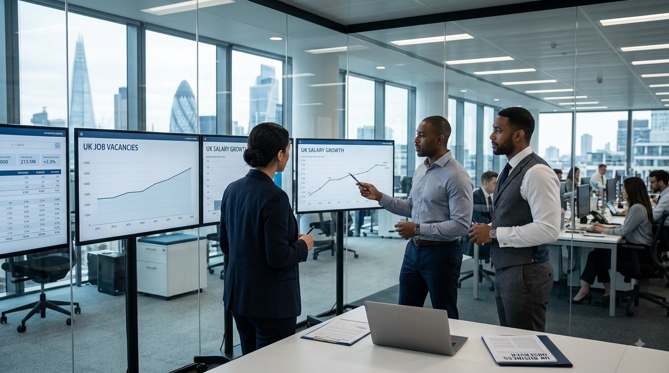 UK Job Vacancies Hit Five-Year Low as Pay Growth Slows, Raising Business Concerns