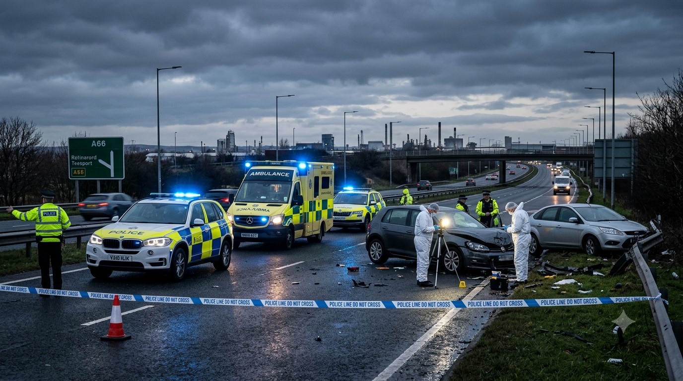 Multiple Fatalities After Police Vehicle and Car Crash Near Middlesbrough