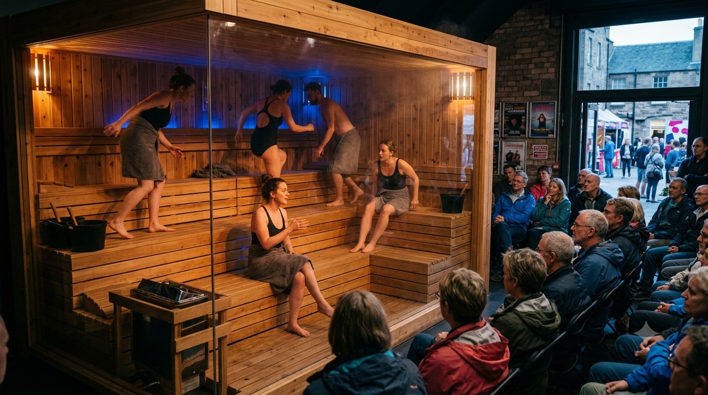 UK Culture News: Edinburgh Fringe's First Sauna Theatre Becomes One of the Festival's Most Unusual Attractions