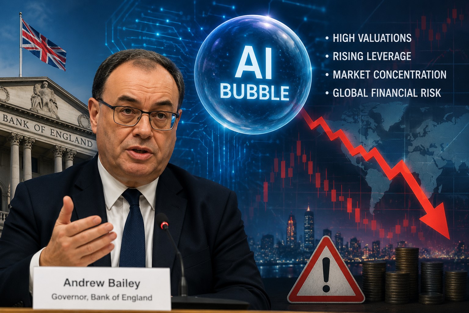 Bank of England Governor Warns AI Bubble Could Trigger Global Financial Downturn