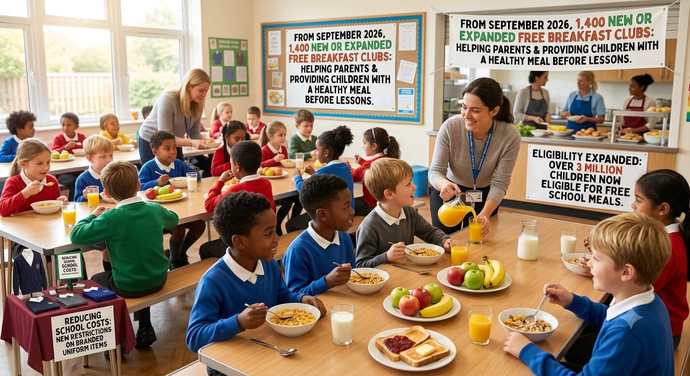 More Than 3 Million Children to Benefit From Expanded Free School Meals in England