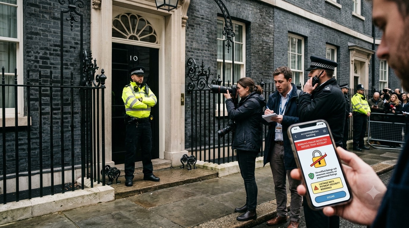 Fake 10 Downing Street Holiday Listing Exposes Booking.com Security Gaps