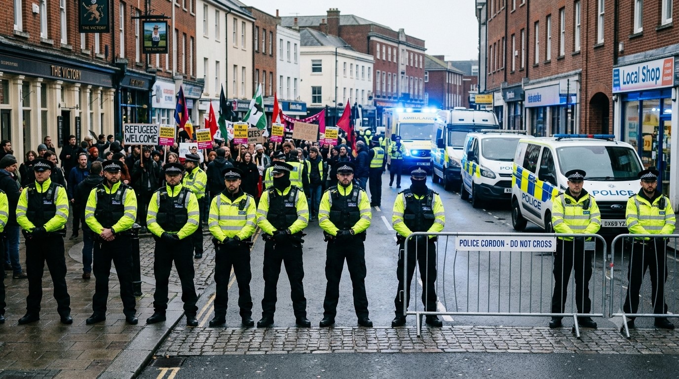 Portsmouth Protests Erupt After 140 Asylum Seekers Arrive by Small Boat