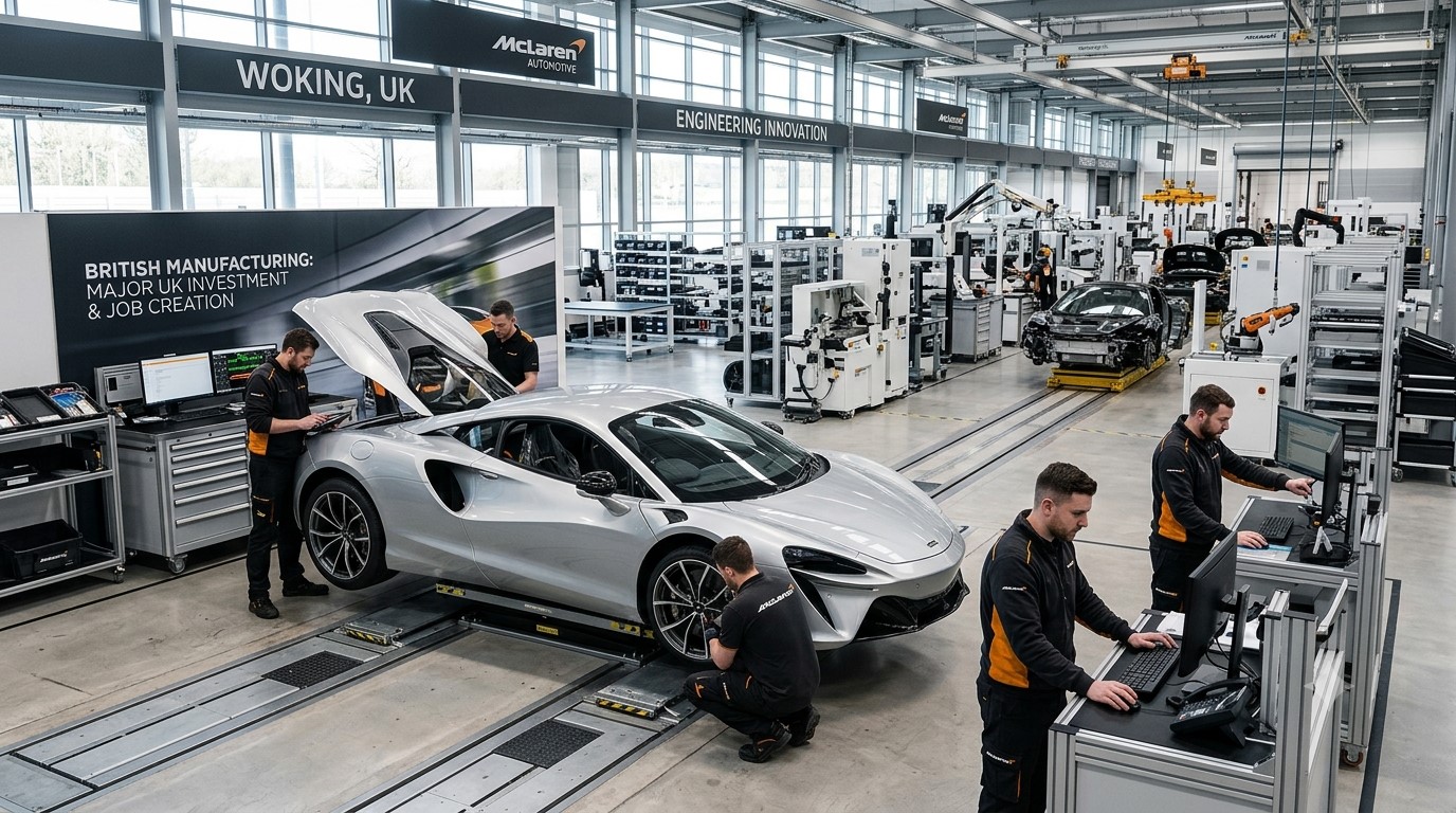 McLaren to Create 1,000 UK Jobs With £450m Technology Investment