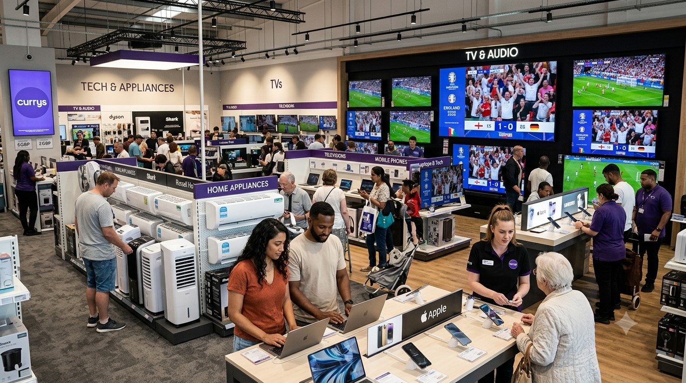 Currys Reports Strong UK Sales Boosted by World Cup and Summer Heat