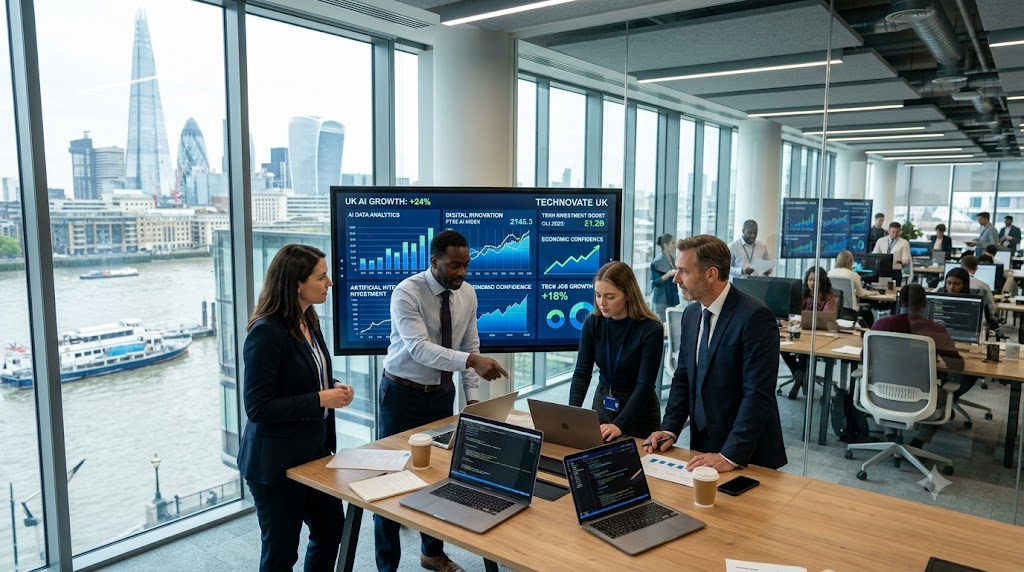 UK Economy Grows Faster Than Expected as AI Boom Boosts Business Activity