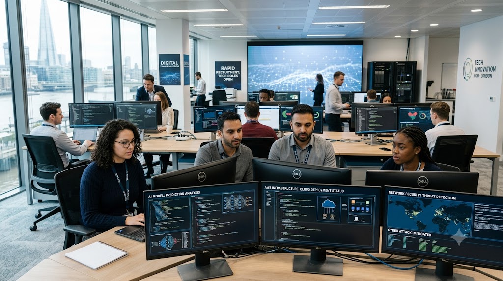 UK Employers Increase Demand for AI, Cybersecurity and Cloud Specialists