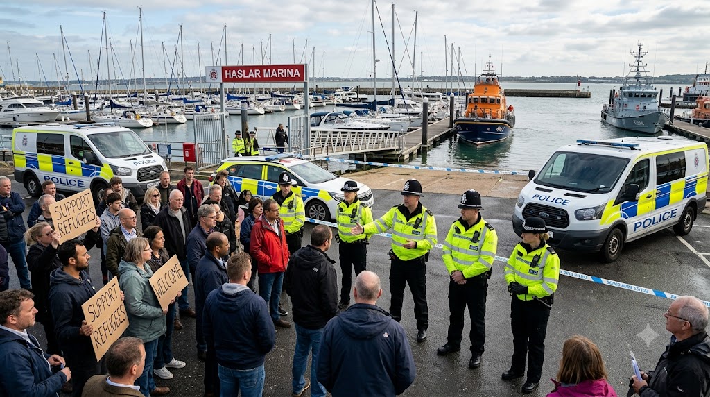 Police Deploy Public Order Powers in Gosport After 149 Channel Arrivals
