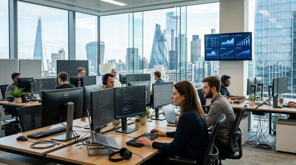 UK Economy Beats Forecasts as AI and Computer Programming Drive Growth