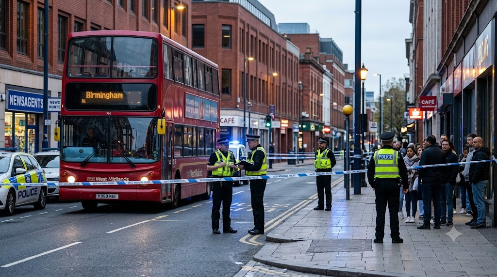 Two Charged After Birmingham City Centre Bus Stabbing as Police Hunt Fourth Suspect